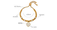 Encanto Pulsera de diamantes con incrustaciones de candado en forma de corazón estilo Ins, pulsera de hebilla extraíble de acero de titanio, nicho ligero, joyería de mano de moda versátil de lujo, joyería de mujer de tamaño ajustable - details 2