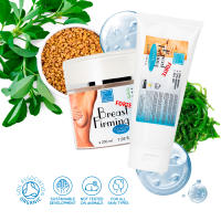 Crema Reafirmante de Senos con Colágeno y Aceite de Fenogreco | Reafirma, Levanta | Crema Voluminizadora para Pecho, Reafirmante Cuello y Escote - bleu & marine Bretania - details 2