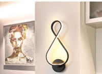 Lámpara De Pared Minimalista Moderna Para Sala De Estar Y Dormitorio Luz LED Interior Blanca Negra Decoración De Pasillo Iluminación AC90V-260V - details 14