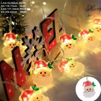 Luces De Navidad LED Con Figuras De Payaso Y Árbol Navideño Y Santa Claus Cuerda De Luces Alimentada Por Batería Para Atmosfera De Navidad Decoración De Pared Y Puerta - details 3