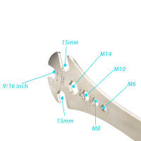 Llave De Pedal De Bicicleta ZTTO 6 En 1 Multifuncional Herramienta De Reparación De Pedal MTB Llave De Eje De Bicicleta 9/16 Pulgada 15mm De Espesor 4mm - details 3