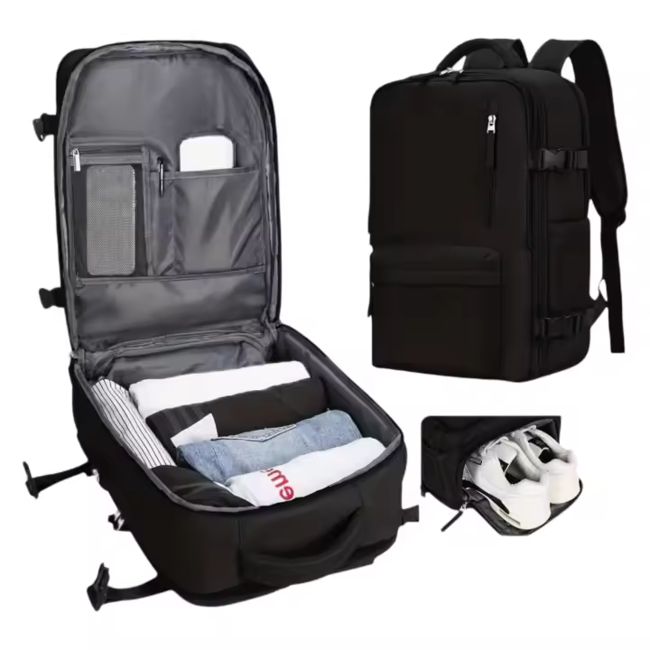Mochila Viaje Cabina Avion para Vueling, EasyJet, Ryanair 45x32x18 , Mochila Cabina 45x32x18 Maletas De Viaje Cabina Mochilas 45x32x18 Mochila De Viaje Cabina aproximamente de 35L con Orificio De Carga Y Bolsillo Antirrobo.Mochila camping ( 5188 001) - 1