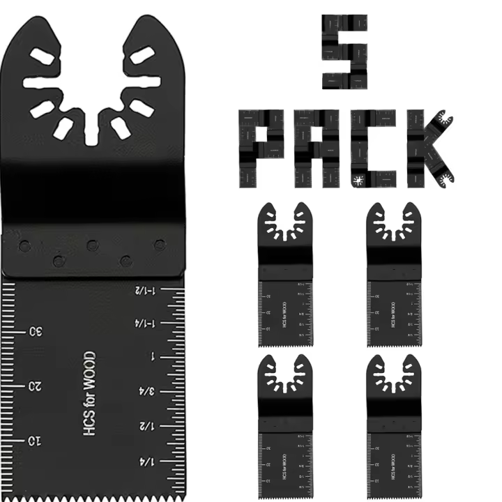 Cuchilla Multifuncional Para Sábanas Oscilantes Herramienta Para Corte En Madera Metal Y Plástico Renovador Cuchilla Cortadora Para Uso En Reformas - 1
