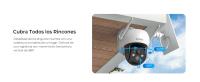 Codnida Q02 Cámara 2K Vigilancia WiFi Exterior Batería con Placa Solar,PTZ 360° Cámara Seguridad sin Cable,Detección de Movimiento PIR,Alarma de Luz y Sonido,Visión Nocturna Color,Audio Bidireccional - details 1