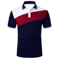 Camisa Polo Hombre Verano Manga Corta Color Contraste Ajustada Para Golf Y Deporte Estilo Casual Transpirable Polyester - details 5