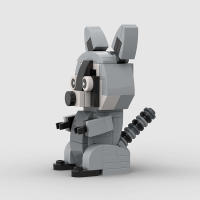 Bloques De Construcción Pequeños Y Creativos En Forma De Zorro MOC Anime Educativo Modelo Araiguma Juguete Para Niños Regalo De Navidad - details 4