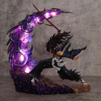 Figura De Anime Demon Slayergk 23cm Luz Destacada Tsugikuni Yoriichi Y Kokushibo Batalla Furiosa Estatua Decorativa Para Escritorio Regalo Para Fans - details 17