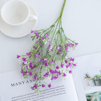 5 Tenues De Flor Artificial Gypsophila Para Boda Navidad Decoración De Hogar Vaso Fotografía Propiedad Color Simulación Plantas Material Plástico - details 9