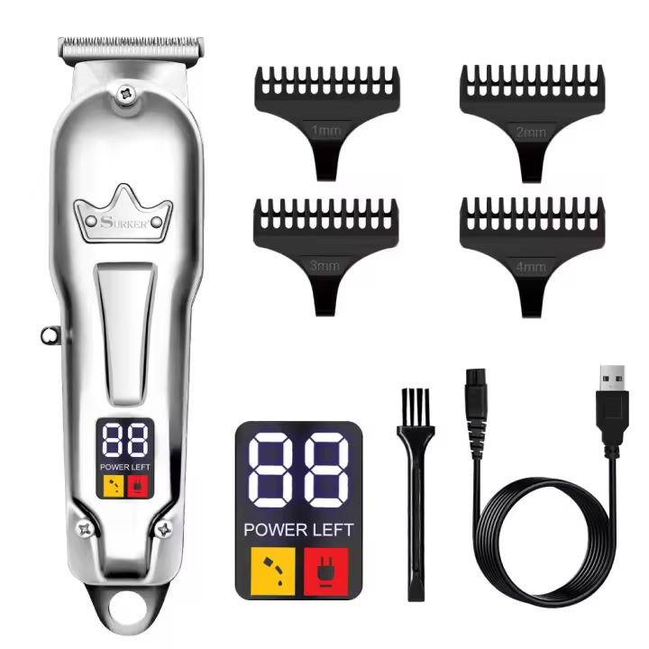 Maquinillas para cortar el pelo para hombres, kit de corte de pelo inalámbrico, maquinillas de peluquería, kit de peluquería recargable - 1