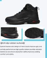 Botas De Invierno Para Hombre Resistente Al Agua Y Antideslizante Zapatillas De Nieve Para Senderismo Y Trabajo Cubierta Media Casual Para Exterior - details 2