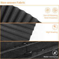 Cortinas Plegadas Para Ventanas Cordless Filtros De Luz Temporales Cortinas De Papel Oscurecimiento De Habitación Para Hogar Y Oficina - details 4