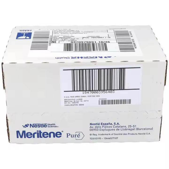 Meritene Puré Tarro Pavo Con Arroz Y Zanahorias, 300 G - 1