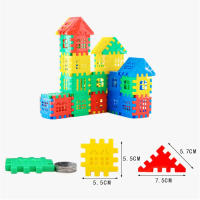 Juguetes De Bloques De Construcción Para Niños Casa De Copos De Nieve Educativo Temprano Rompecabezas De Aprendizaje Regalos De Cumpleaños Para Niños Material Plástico - details 3