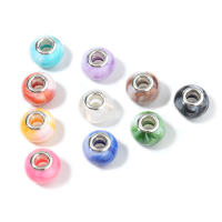 20Pcs Cuentas De Resina Estilo Pintura Chino Dos Colores Mezcladas Colgantes Sueltos Para Suministros De Joyería DIY Pulsera Cadena De Teléfono - details 5