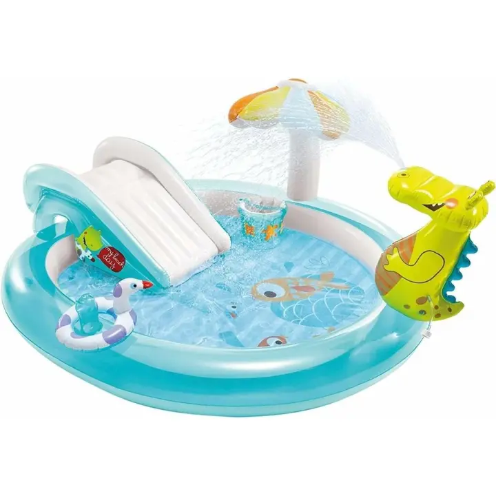 Centro de Juegos Hinchable Gator con Accesorios 201x170x84 cm. Intex 57165 - 1