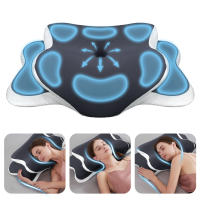 Almohada De Memoria Forma De Mariposa Alivio Del Dolor Cervical Orthopedica Almohada Para El Cuello De Espuma Suave Regreso Lento Rectángulo De Poliéster 100% - details 1