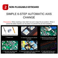 Teclado Mecánico Romoral Con Interruptores Lineales Y Táctiles Silentes Rojos Y Marrones Compatible Con MX Switch Para Escritorio - details 4