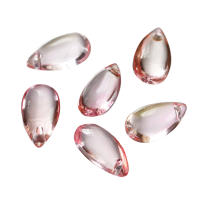 10pcs Pendantes De Vidrio Czech 8*14mm Forma De Gota De Agua Hebillas Sueltas Para Manualidades Collar Pulsera Encanto Joyería - details 9