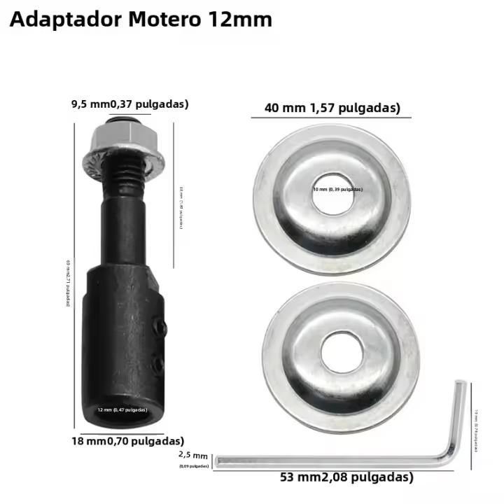 Adaptador De Eje De Motor Extensor De Tubería Para Polidor Y Muela De Torno Adaptador De Rosca Para Bricolaje Electrónico - 1