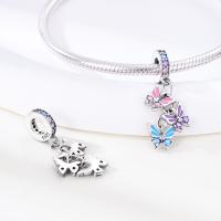 Encanto De Herramienta De Cogote En Forma De Corazón Y Botella De Perfume En Color Rosa De Plata De Ley 925 Para Pulsera De Encantos DIY Joyería - details 7