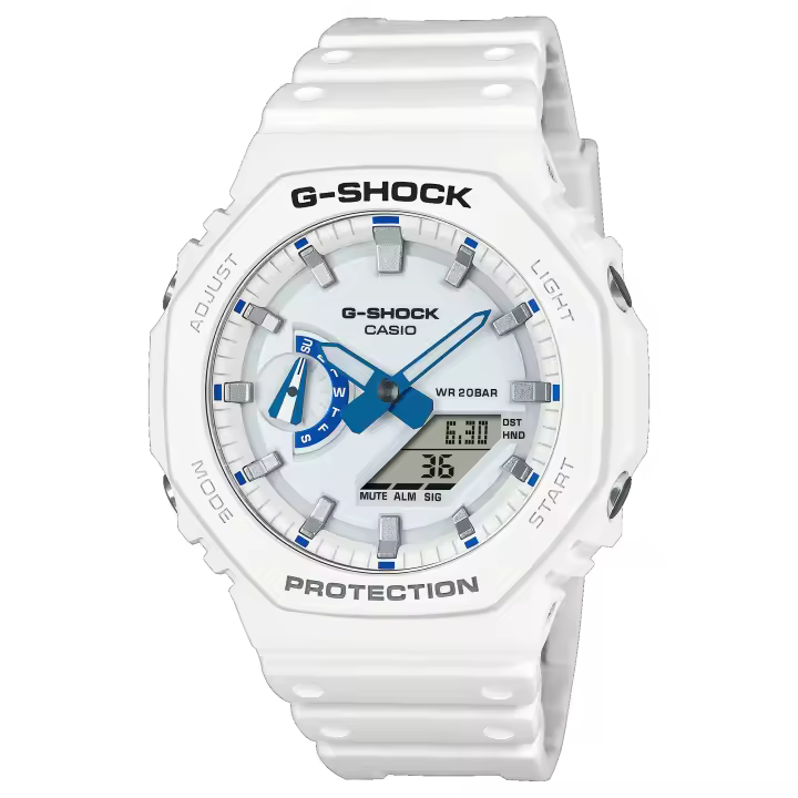 Reloj G-SHOCK GA-2100HDS-7AER Unisex Blanco Verano CLASSIC Sumergible (200m) - 1