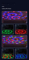 Lámpara De Escenario Dinámica Multicolor LED Para Interior Mini Bola Mágica Decorativa Luz Nocturna De Ambiente Disco - details 7