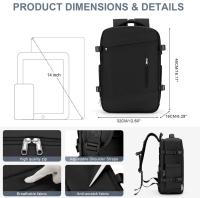 Mochila de Viaje 3 en 1 – Impermeable, con Puerto USB y Compartimento para Zapatos Ideal para Viajes, Trabajo y Universidad - details 1