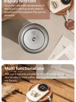 Taza De Viaje Con Pantalla De Temperatura Acero Inoxidable Aislada Para Café Regalo Herramienta De Bebida Para Mujeres - details 4