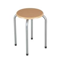 STARLEY-Taburete De Metal Con Base De Madera,Banqueta para Cocina, Salón,Conteras de Goma Antideslizantes, Resistente y Ligera D.30cmx45cm - details 0