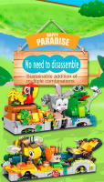 Juego De Construcción Y Juguete Con Modelos De Animales Adorables | Conjunto De Rompecabezas Que Incluye Pato Colibrí Rana Mariposa Caracol Y Conejo Bloques De Construcción Pequeños Compatible Con Lego - details 2