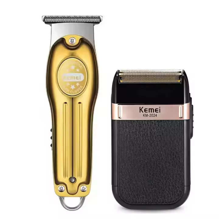 Cortador De Pelo Eléctrico Portátil Kemei KM-679 Para Hombres Cuchilla Reciprocante Trimmer De Barba Afeitadora Universal Recargable Velocidad Alta Longitud De Corte 0.5-1 Mm - 1