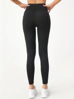Leggings De Yoga Para Mujer Cintura Alta Pecho Primavera Otoño Invierno Con Bolsillos Y Cierre Elástico De Terciopelo Grueso - details 3
