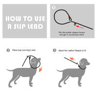 Correa Y Collar De Cuerda Tejida De Alta Resistencia Para Perros Medianos Y Grandes Correa Slap Con Anillo Ajustable Para Entrenamiento - details 4