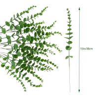 10Pcs Bouquet De Hojas De Eucalipto Artificiales Decoración Para Bodas Y Fiestas En Casa Y Jardín Adorno Exterior Para Habitaciones Y Mesas - details 5