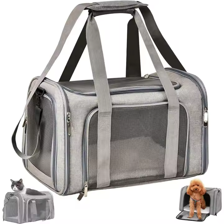 Bolsa,Bolsa Transpirable para Mascotas,Correa de Hombre Ajustable y Colchón - 1
