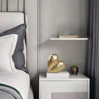 Estatua De Resina Dorada En Forma De Corazón Geométrico Decoración Moderna Para El Hogar Regalo Creativo Para Bodas Y Días De San Valentín - details 2