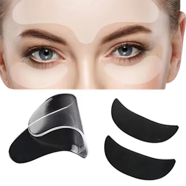 3Pc Parche De Silicona Para Arrugas Del Frontal Reutilizable Cómodo Y Suave Herramienta De Cuidado De La Piel Facial Anti-Edad - 1