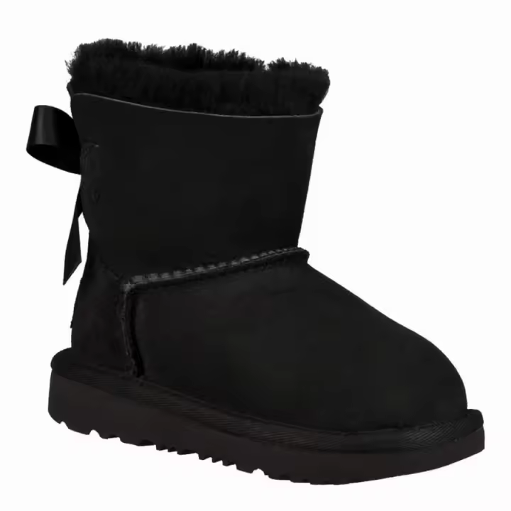 UGG Mini Bailey Bow II - Botas Negras Cálidas para Niña - Envío Rápido - 1