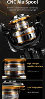 Carrete De Pesca Rooblinos RY Serie 1000-7000 Ultraligero Con Arrastre Máximo De 15kg Para Surfcasting Y Jigging En Agua Salada - details 1