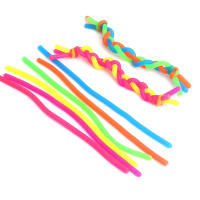 6 Pcs Juguete De Alivio De Estrés Elástico De Goma Suave DIY Noodle Cuerda De Muelle Para Niños Juguete De Deporte Tema - details 3