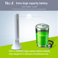 Lámpara De Mesa Portátil LED USB Recargable Plegable Para Lectura Sala De Estar Oficina Computadora Estudio Luz Táctil Para Dormitorio Lado Del Cama - details 16