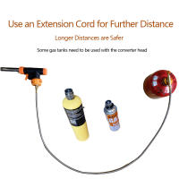 Adaptador De Estufa Para Tanque De Gas De Acero Inoxidable Negro Y Orange Para Camping Conversor De Hilo a Bayonet Cassette Extension Cord Manual - details 4