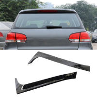Par De Spoilers Lados Traseros Brillantes Negros Para VW Golf 6 MK6 2008-2012 Instalación Fácil Accesorio Automotriz De Plástico - details 0