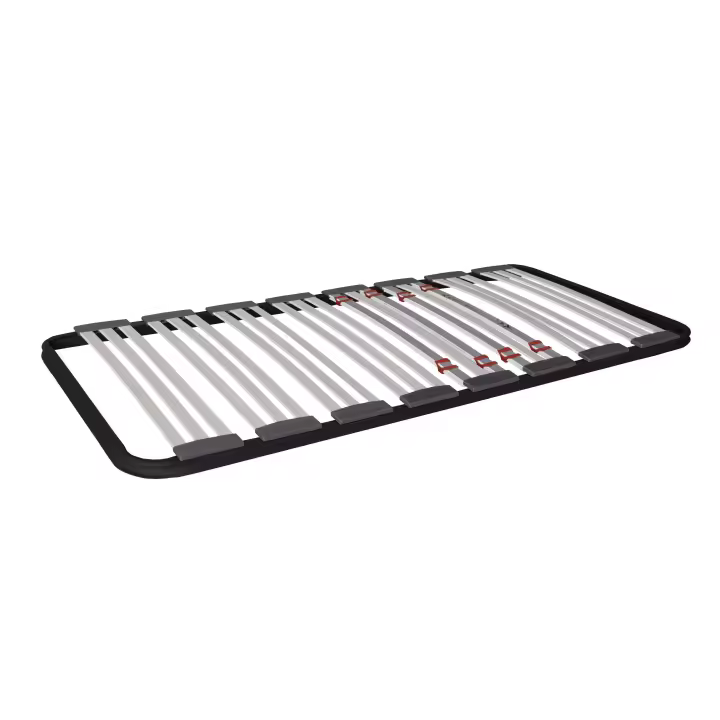 Somier  multiláminas con Reguladores Lumbares, Firmeza Adaptable, Tubo 40x30 mm y Laminas de Haya Natural Con o Sin Patas, en Varias Medidas - 1