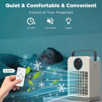 Aire Acondicionado Portátil with Remote Control, Mini Enfriador de Aire with 2-8H Temporizador, 3 Velocidades de Ventilador, 2 Modos de Nebulización, 700ML Climatizador Evaporativo para Hogar - details 3