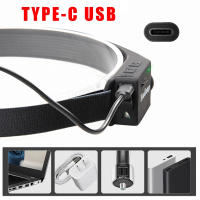 Linterna Frontal LED COB XPE Con Batería Integrada Recargable USB Para Correr Por Noche Y Camping Luz Blanca Roja Alta/Media/Baja Impermeable Negro - details 5