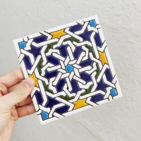 Azulejos de 15cm (6") cerámica andaluza - Spanish tiles for DIY, Decorative tiles, mosaic tiles, ceramic tiles, coaster, Spain tiles - details 1