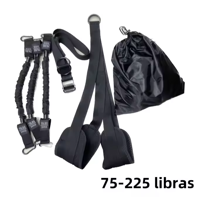 Banda De Aumento De Agarre Para Músculos De La Espalda Y Biceps 75-300 LBS Multifuncional Para Entrenamiento De Fuerza Y Fitness Herramienta De Alto Intensidad - 1