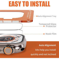 Kit De Protección De Pantalla Para Apple Watch Ultra 2 49mm Con Película De Vidrio Templado Y Herramienta De Alineación 2 Piezas Instalación Fácil - details 3