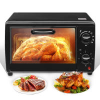 Horno negro multifuncional 700W, 13L freidora eléctrica de aire, tostadora de encimera, horno de doble capa para tostadas, Broil, asados y repostería, Enchufe UE 220V - details 1